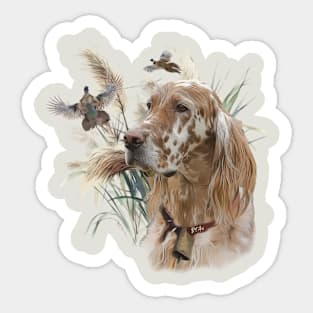 English Setter Art Sticker